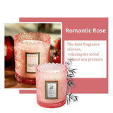 Gifts For Women Candle,Valentine'S Day Gift Candles,Mother'S Day, Natural Soy Candle,60 Hours Burn, Candles For Home Scented (Rose)