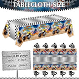 3 Pcs Monster Truck Birthday Party Tablecloths Monster Machine Table Covers Large Plastic Disposable 108 X 54 Inches For Truck Theme Kid'S Boys Birthday Shower Party Supplies