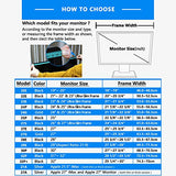 27S 27 Inch Ultr-Slim Frame Lcd Led Video Monitor Hood Sunshade Sunhood For Dell Hp Viewsonic Philips Samsung Lg Eizo Nec Asus Acer Benq Aoc Lenovo, Fits Monitor Frame Width 610-630Mm
