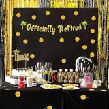 Officially Retired Gold Glitter Banner β Funny Retirement Party Supplies, Gifts And Decorations