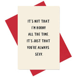 Sexy Card, Funny Anniversary Card, Birthday Card, Naughty Valentine'S Day Card For Him Or Her
