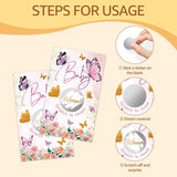 50 Pack Butterfly Baby Theme Scratch Off Game, Pink Scratch Card For Baby Shower Birthday Party Lottery Games Group Games Family Activity, Baby Shower Activity And Idea