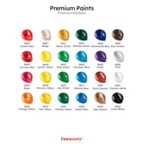 Acrylic Paint Set, 24 X 60 Ml With 12 Brushes; Christmas Acrylic Paint, Waterproof; For Artwork & Diy Projects On Canvas, Wood, Glass, Clay, Fabric, Ceramic, Paper, Canvas