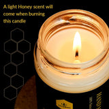 Natural Beeswax Jar Candles ?Organic Emergency Candles In Glass - Smokeless Slow Burnning | 36 Hours Long Burning Time - White