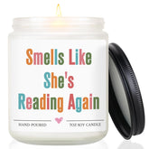Funny Gifts For Book Lovers Women, Readers Gifts, Bookish Present, Reading Candle, Funny Birthday Book Day Gift For Bookworm, Librarian, Books Lover