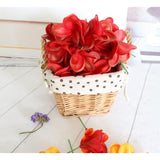 10 Pcs Artificial Plumeria Flowers -1.5Inch Stems & 3Inch Real Touch Lifelike Frangipani Fake Flower Bouquets For Cake Top Home Office Wedding Engagement Party Spring Flowers Decor (Red)