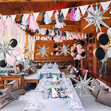 5 Pack 12 Point Foil Cone Balloons Starburst Cone Mylar Balloons Large