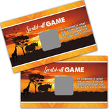50 Pack Partying State Of Mind Scratch Off Cards, Jungle Dusk Scratch Card For Safari Baby Shower, Tropical Rainforest Birthday Party Supplies, Lottery Game Raffle Tickets For Group Activity