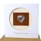 10Th Anniversary Card, Aluminum Tin Wedding Anniversary Theme Card For Husband Wife Couple (10Th)