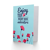 Travel Leaving Big Adventure New Art Gift Sealed Greeting Card Plus Envelope Blank Inside