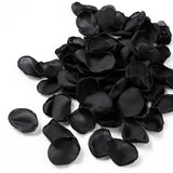 200Pcs Artificial Flower Petals Silk Rose Flower Petals For Valentine'S Day,Flower Petals To Throw At Wedding, Flower Girl, Dinner Table Centerpieces(Black)