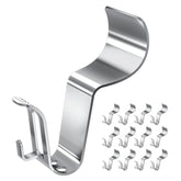 12 Pack Vinyl Siding Hooks For Lights, No Hole Heavy Duty Siding Clips For Hanging Wreaths, String Lights, Porch Sign, Christmas Decor And Plant Hooks