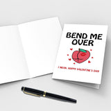 Naughty Valentines Day Card For Husband Boyfriend, Funny Valentines Card For Him, Happy Valentine'S Day Card From Wife Girlfriend, Bend Me Over Card
