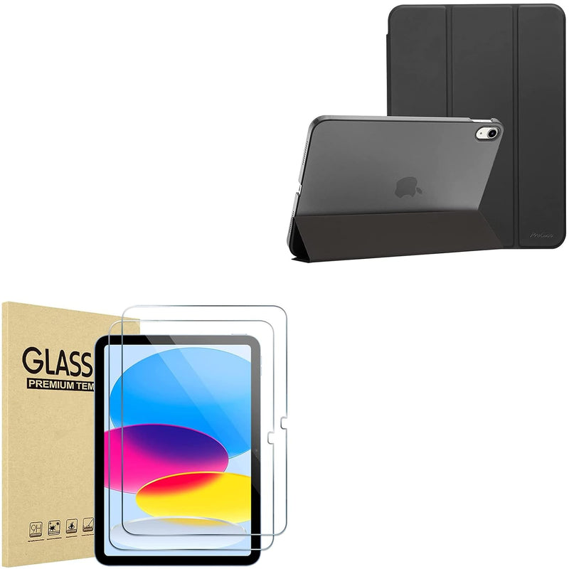 ProCase iPad 10th Gen 2022 10.9 Inch Slim Case Bundle with 2 Pack iPad 10th Ge