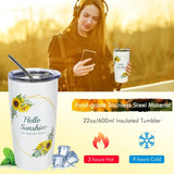 Sunflower Gift Box, Sending Sunshine Gifts For Women, Get Well Soon Care Package, Valentine'S Day Gift Basket For Girlfriend Mom Sister With Mug And Warm Blanket