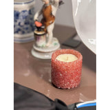Crystal Geode Candle Healing Energy Stone, Rose Quartz Cinnamon, Gourmand Perfume - Handmade Wishing Gifts, Attraction, Mindful Intentions, Home Decoration Valentine Decor - Love Gifts For Women
