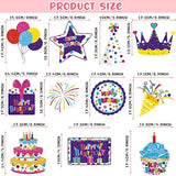 30Pcs Colorful Birthday Hanging Swirls Cupcake Balloon Ceiling Décor