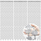 Snowflake Decorations 3 Pcs Snowflake Foil Fringe Curtains, Silver