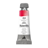 MaimeriBlu 12ml Single-Pigment Watercolor Paint - Sandal Red PR254 Professional Watercolor Paint - Lightfast and Transparent Watercolor Paint Tube for Artists