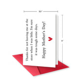 Happy Mothers Day Gift For Mom, Funny Mother'S Day Card From Son Daughter For Her, Thank Mom Greeting Card