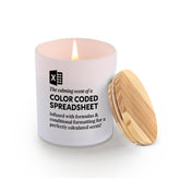 The Calming Scent Of A Color-Coded Spreadsheet Candle Accountant Gifts Accounting Data Analyst Cpa Scented Candles Home Office Jar Candles Lavender Scent Soy Wax Candle 9.5 Oz