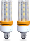 LED Corn Light Bulb 2 Pack 60W 600W Equivalent 7500 Lumens E26 Cool Daylight Indoor Outdoor High Brightness
