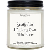 Housewarming Gifts New Home – Funny New Homeowner Candle For Women & Men, First Apartment Essentials, Closing Gift For Home Buyers – Lavender + Lemongrass Soy Candle, Made In Usa