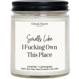 Housewarming Gifts New Home – Funny New Homeowner Candle For Women & Men, First Apartment Essentials, Closing Gift For Home Buyers – Lavender + Lemongrass Soy Candle, Made In Usa