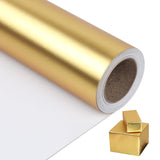 Matte Metal Gold Wrapping Paper, Solid Color Paper,Gift Wrapping Paper,Perfect For Wedding,Valentine'S Day,Birthday, Christmas,Baby Shower,Diy Bouquet (17 Inches X 32.8 Feet)