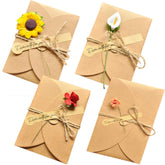 Flower Thank You Card 12 Pack All Occasion Greeting Card Handmade Invitation Card With Envelopes