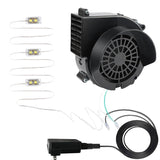 12V 1.2A Inflatable Fan Replacement Halloween Inflatable Blower Replacement 1.5A Adapter For Inflatables With 3 Led Ligh