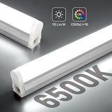 4 Pack 4FT LED Shop Lights 20W 2300LM 6500K Linkable T5 Ceiling Under Cabinet Utility Fixtures