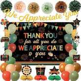 We Appreciate You Banner Decorations (Vintage Colorful)