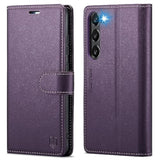Wallet Case For Samsung Galaxy S23, Rfid Blocking Credit Card Holder, Pu Leather Folio Flip Kickstand Protective Shockproof Cover For Samsung S23 (Purple)
