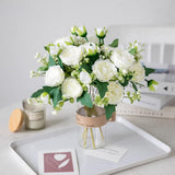 2 Bunches Peony Artificial Flowers White Flowers Silk Peonies Bouquets For Wedding Party Table Centerpieces Floral Arrangement Home Kitchen Decor
