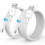 2 Pack USB A to USB C Cable 3FT 6FT CarPlay Fast Charging Cord for iPhone 17 16 15 iPad Pro Air