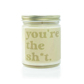 “You’Re The Sh*T” Soy Candle – Lime, Papaya Blossom & Cedar – 9 Oz – Hand-Poured Vegan Candle, Phthalate-Free