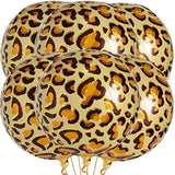 , Cheetah Balloons For Birthday Party - Big 22 Inch, Pack Of 6 | Cheetah Print Balloons For Wild Birthday Decorations | Leopard Print Balloon, Wild Party Decorations | Leopard Balloon