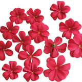 120 Pcs Artificial Plumeria Rubra Hawaiian Flower Petals Silk Flowers For Diy Hair Accessories Home Wedding Party Decoration,Red
