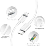 20W USB C Fast Charger with 6FT USB C to Lightning Cable for iPhone 14 13 12 11 iPad PD Wall Charger