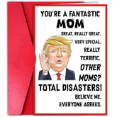 You'Re A Fantastic Mom - Mom Valentines Card, Unique And Funny Card With Envelope - Gift From Husband Son Daughter, Greeting Card For Birthday, Valentines Day Card For Mom