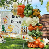 One Happy Camper Balloon Arch Kit: Burnt Orange, Sage Green, Brown