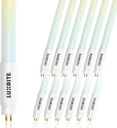 12 Pack 4FT T5 Type B LED Tube Lights 24W 3200LM 4 Color Selectable F54T5 Replacement