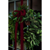 Burgundy Velvet Ribbon 1.5'' 25 Yards For Christmas Tree, Gift Wrapping, Flower Bouquet, Wreath Decorations, Bow Making