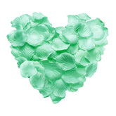 1000Pcs Artificial Rose Petals Fake Silk Flower Petals For For Wedding Party Proposal Anniversary Decoration, Mint Green