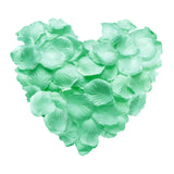 1000Pcs Artificial Rose Petals Fake Silk Flower Petals For For Wedding Party Proposal Anniversary Decoration, Mint Green