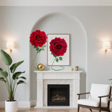 1Pcs 45-Inch Giant Red Rose For Decorative, Wedding Window Display Background Decoration Rose, Valentine'S Day (Red 1)