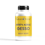 Acrylic Gesso Water Base | Matte Finish | Interior/Exterior Use | Long Lasting For Acrylic Painting | Non-Toxic Universal Gesso Finish Primer, White