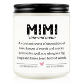 Mimi Gifts For Grandma, Funny Mimi Mothers Day Gifts, Christmas Thanksgiving Gift For Nana Nanny Granny Grandma Grandmother From Grandkids, Handmade Candle Gift