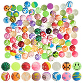 Bouncy Balls - 100-Pack, 1.25 In (32 Mm), Multicolor - Bulk Bouncy Balls For Kids Ages 4+, Rubber Party Favors & Prizes